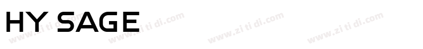 HY Sage 2字体转换